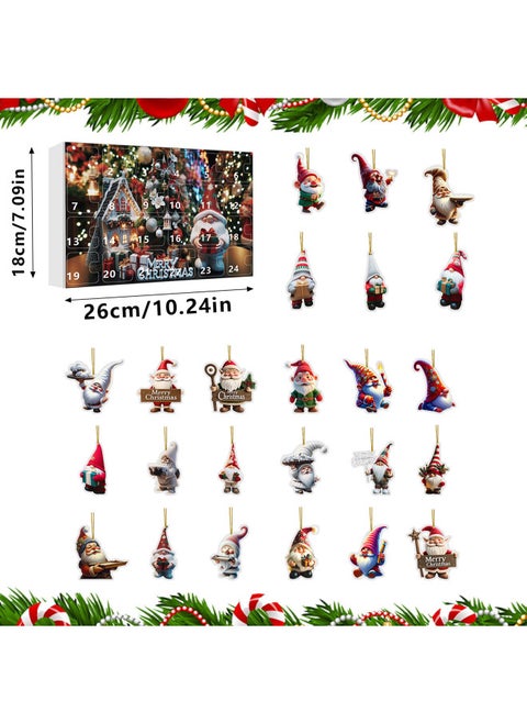 Cross Border Gnome Advent Calendar 2024 Gnome Advent Calendar-Color:Type D