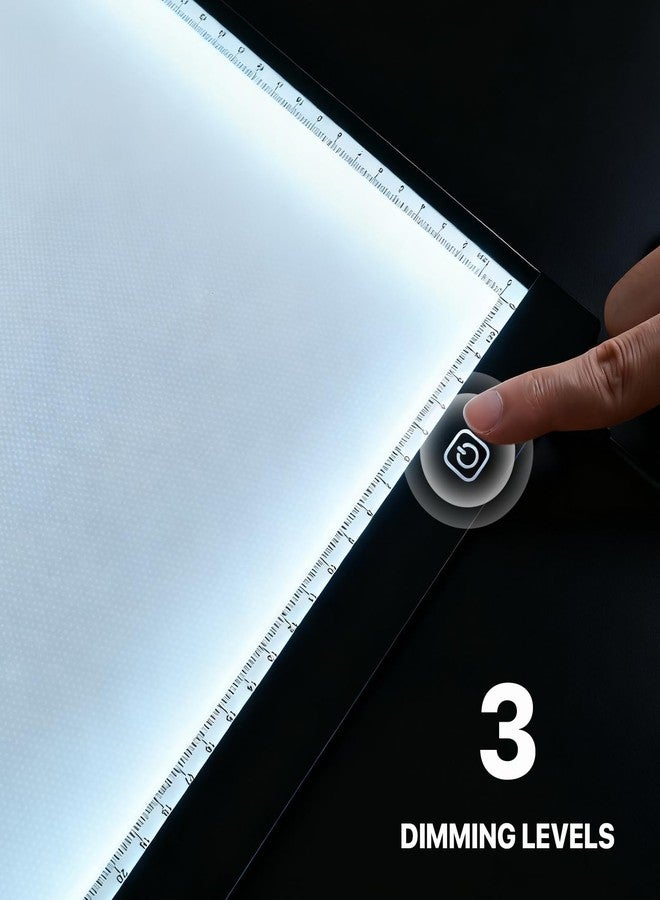 WELLFAR A3 LED Light Box for Tracing and Drawing - Ultra Thin Adjustable Light Table, USB Trace Light UP Pad Screen, Small Copy Board Tracer for Kids Artists, Sketching, Stenciling, and Art Crafting. - Image 3