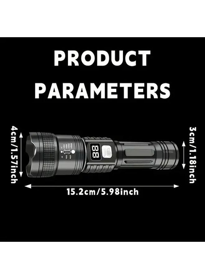 2 Pack LED Super Bright Flashlight USB Rechargeable 18650 Battery For Camping Fishing - Image 5