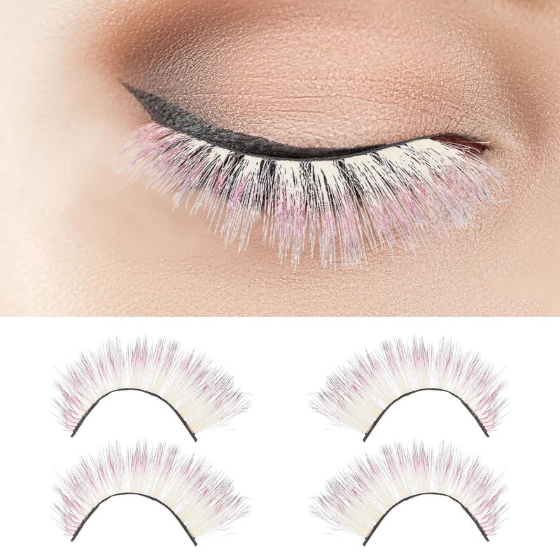 5 Pairs 3d Colored Gradient False Eyelashes Lightweight Makeup Fake Lashes for Cosplay Party Use - Image 4