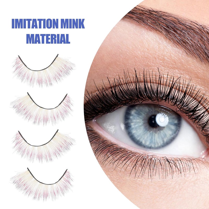 5 Pairs 3d Colored Gradient False Eyelashes Lightweight Makeup Fake Lashes for Cosplay Party Use - Image 3