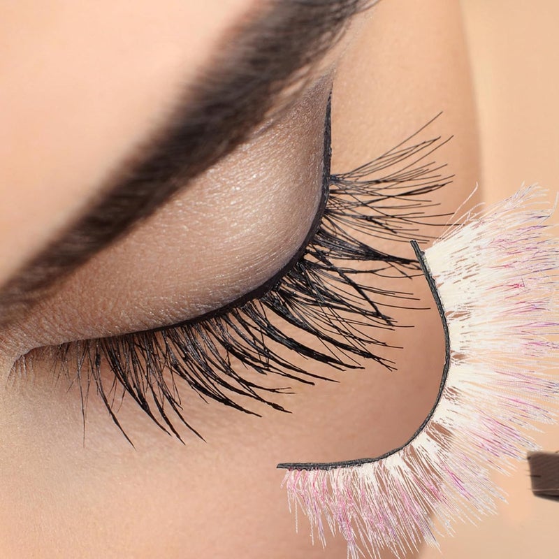 5 Pairs 3d Colored Gradient False Eyelashes Lightweight Makeup Fake Lashes for Cosplay Party Use - Image 5