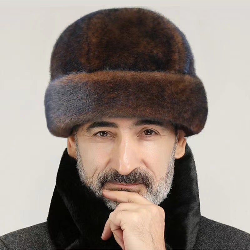 23 New Winter Hat Men'S Winter Middle-Aged And Elderly Cotton Hat Warm Ear Protection Fur Cold-Proof Thickened Northeast Outdoor Men - Image 5