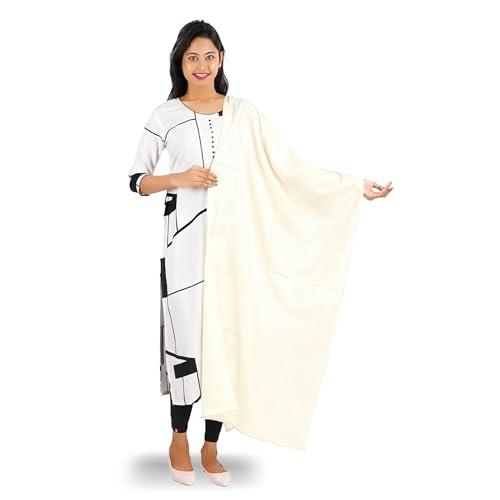 Happy Bunny Pure Cotton Dupatta for Women (2.5m) Soft, Lightweight, and Breathable Skin Chunni, Versatile Solid Color Stole for Everyday Styling and Festive Outfits - Image 1