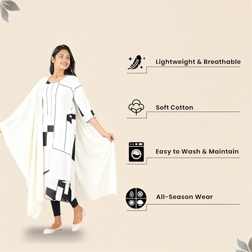 Happy Bunny Pure Cotton Dupatta for Women (2.5m) Soft, Lightweight, and Breathable Skin Chunni, Versatile Solid Color Stole for Everyday Styling and Festive Outfits - Image 2