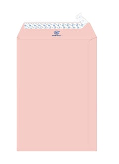 FIS FIS Executive Laid Paper Envelopes Peel & Seal, Pack of 25 Pieces, Pink Color, 10 x 7 inch Size, 100 GSM - FSEE1033PPIB25  - Image 1