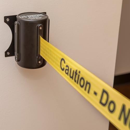 US Weight Wall Mount with Retractable Belt – 13' Caution,U2501CAU - Image 3