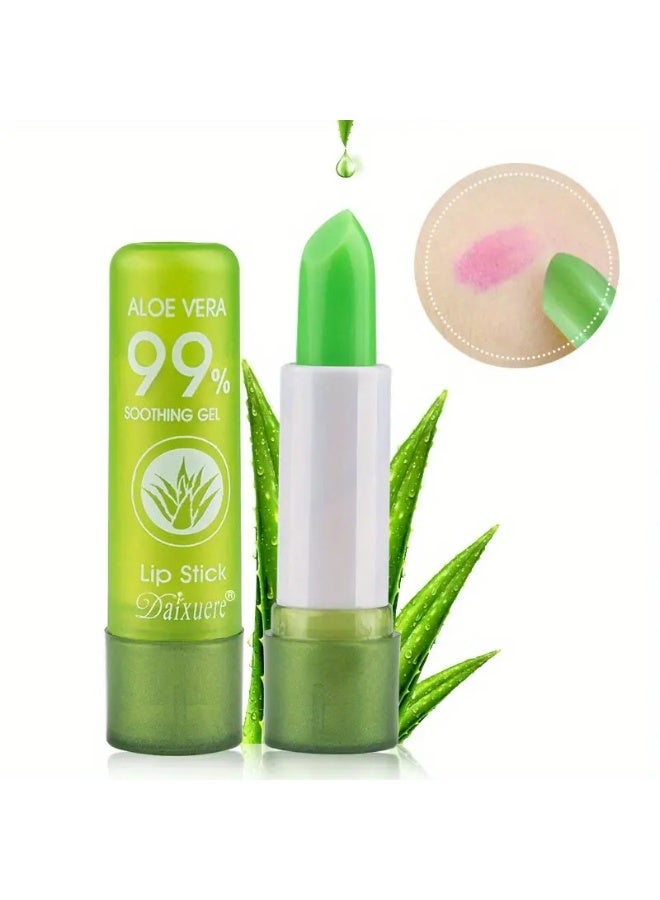 ALOE VERA Nutritious Aloe Vera Color-Changing Lipstick | Long-Lasting Moisturizing Lip Balm & Gloss 2-in-1 Valentine's Gift - Image 3