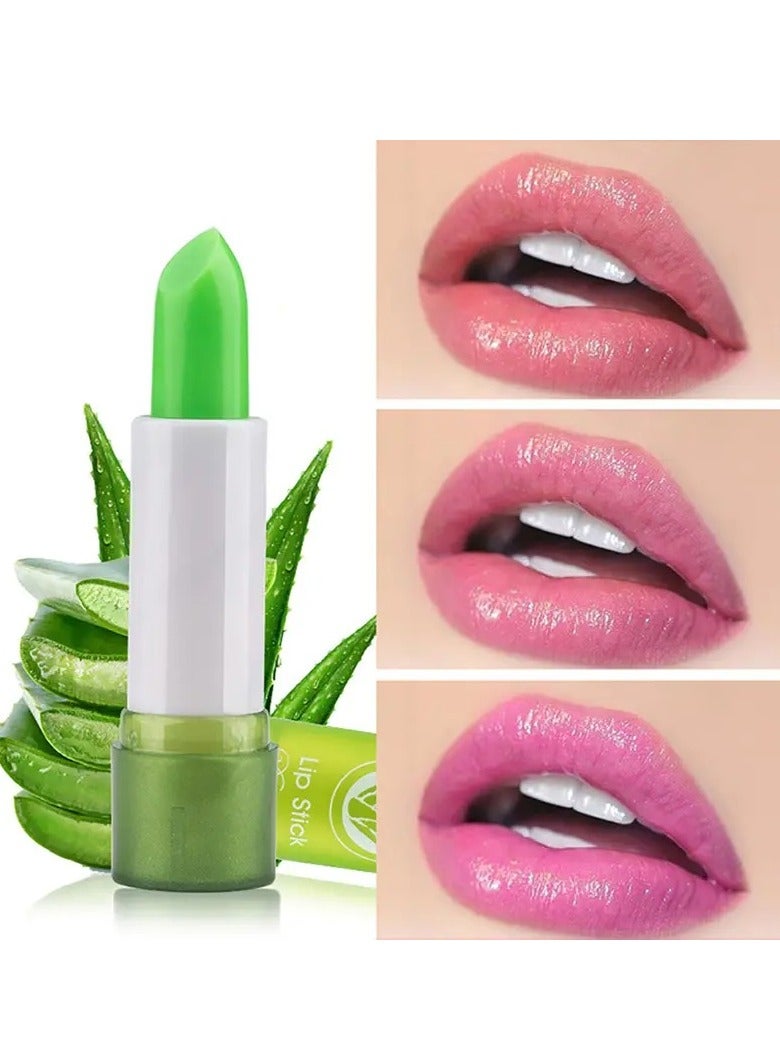 ALOE VERA Nutritious Aloe Vera Color-Changing Lipstick | Long-Lasting Moisturizing Lip Balm & Gloss 2-in-1 Valentine's Gift - Image 1