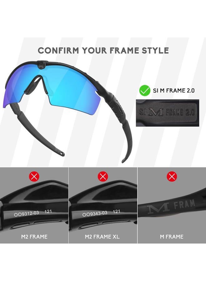 Betterun 5 Pieces Polarized Replacement Lenses for Oakley Si Ballistic M Frame 2.0 Sunglasses, Anti-Scratch and Impact Resistant - Image 2