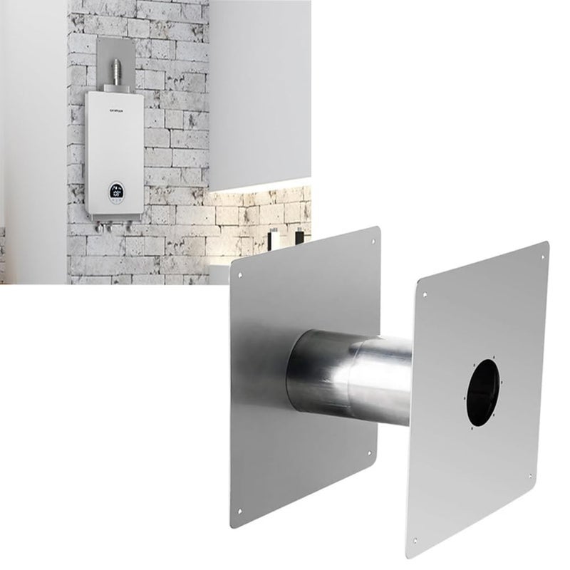 304 stainless steel double wall sleeve Adjustable stainless steel wall thimble for indoor gas water heaters - Image 5