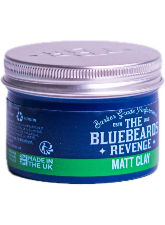 The Bluebeards Revenge The Bluebeards Revenge Matt Clay, Medium Hold Low Shine Hair Clay For a Matte Finish Hairstyle With Added Texture 150ml