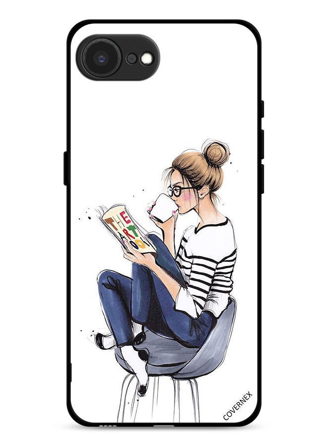 Covernex Apple iPhone 16e Protective Case Cover Reading The Art Book - Image 1