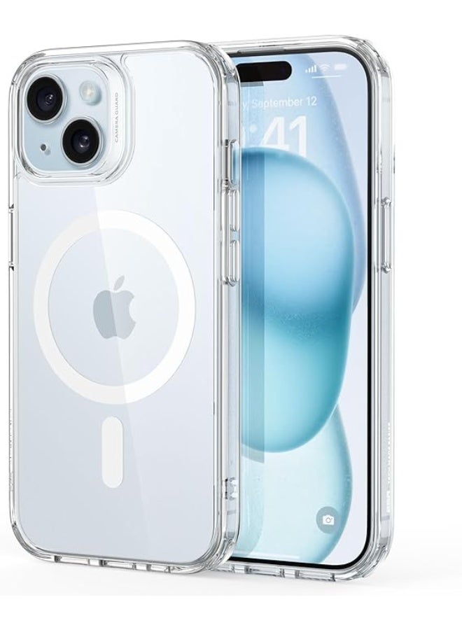 Max & Max iPhone 15 Plus MagSafe Case – Ultra Slim Magnetic Transparent Cover, Scratch-Resistant, Compatible with MagSafe Wireless Charging - Image 1
