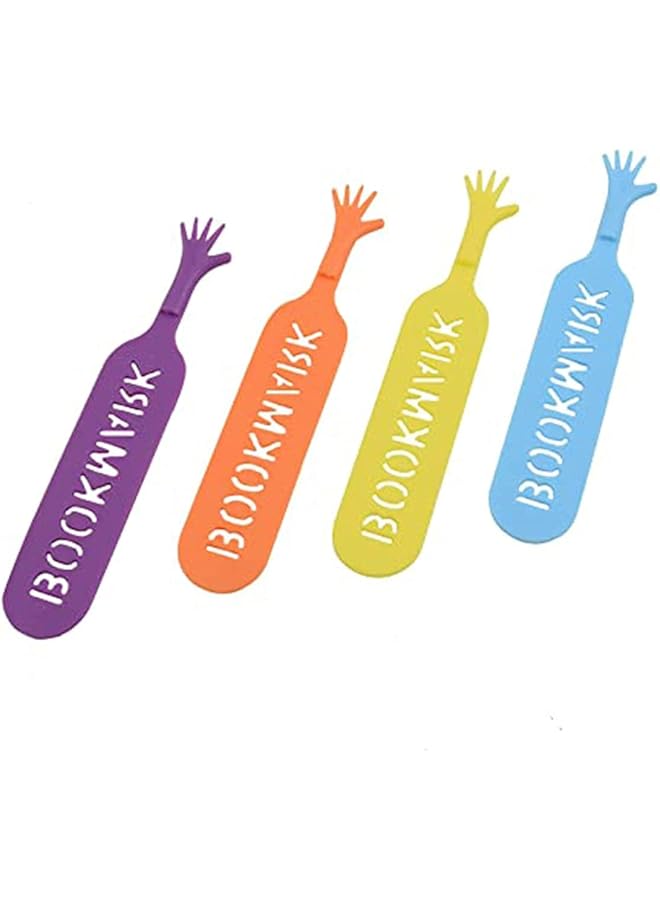erorex Bookmarks For Books 4Pcs Funny Finger Bookmarks Plastic Books Page Markers For Men Women Kids Boys Girls Book Lovers School Office Supplies Reading Accessories - Image 5
