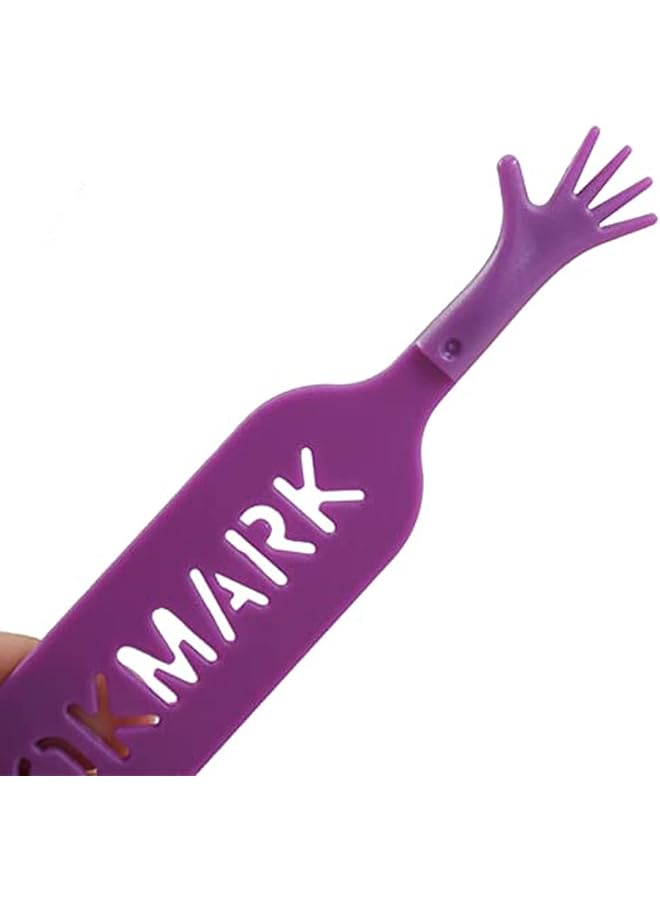 erorex Bookmarks For Books 4Pcs Funny Finger Bookmarks Plastic Books Page Markers For Men Women Kids Boys Girls Book Lovers School Office Supplies Reading Accessories - Image 4