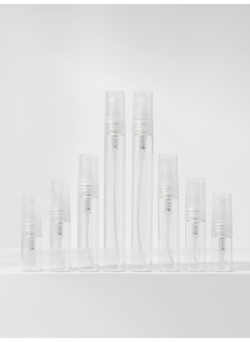 40 Pack Clear Glass Spray Bottles Set - 2ml, 3ml, 5ml, 10ml (10pcs Each) - Refillable Mini Fine Mist Sprayers for Perfume, Essential Oils, Travel & Cosmetics - Image 4