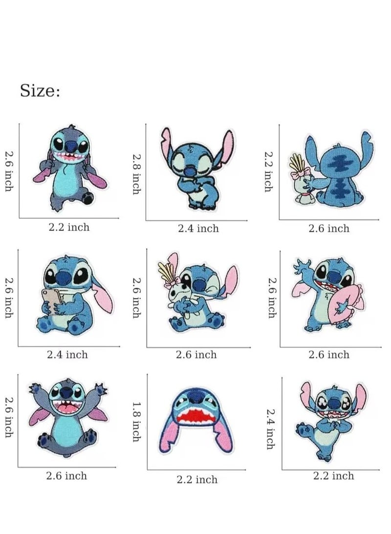 KASTWAVE Patches for Clothing, 16 PCS Embroidered Iron On Patches DIY Accessories, Sew On Iron on Patches Fabric Repair Patches Cartoon Sonic Patches for Kids Adult Clothes Jeans Jackets Hats Shoes Backpacks - Image 2