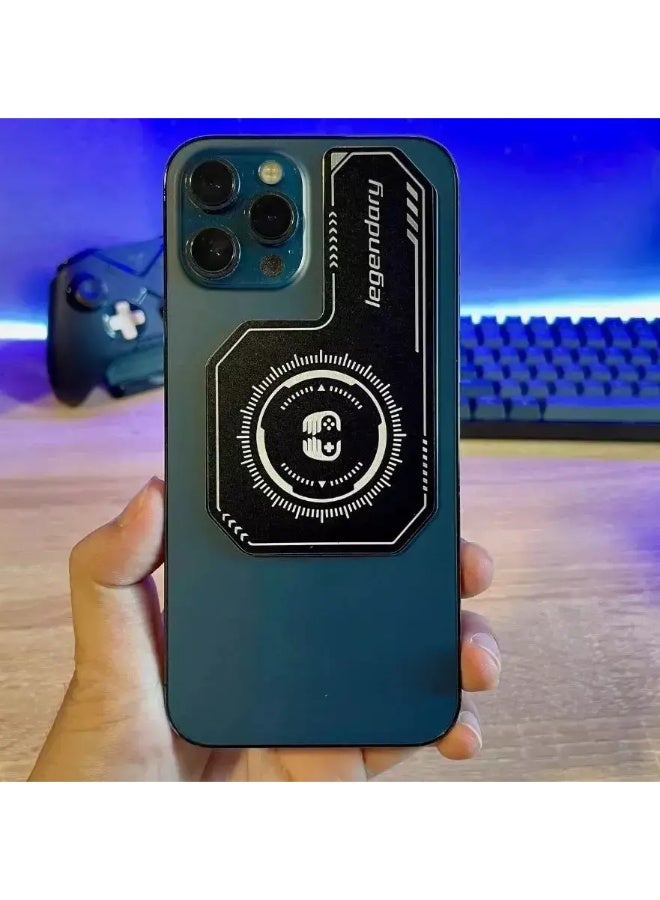 Phone Radiator Magnetic Suction Heat Dissipation Patch Pad For iPhone,Android - Universal Cell Phone Metal Cooler Pad Mobile Phone Accessories Radiator Plate Reusable - Image 2