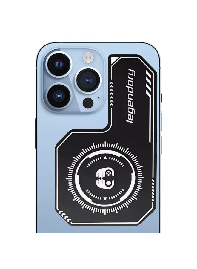 Phone Radiator Magnetic Suction Heat Dissipation Patch Pad For iPhone,Android - Universal Cell Phone Metal Cooler Pad Mobile Phone Accessories Radiator Plate Reusable - Image 5