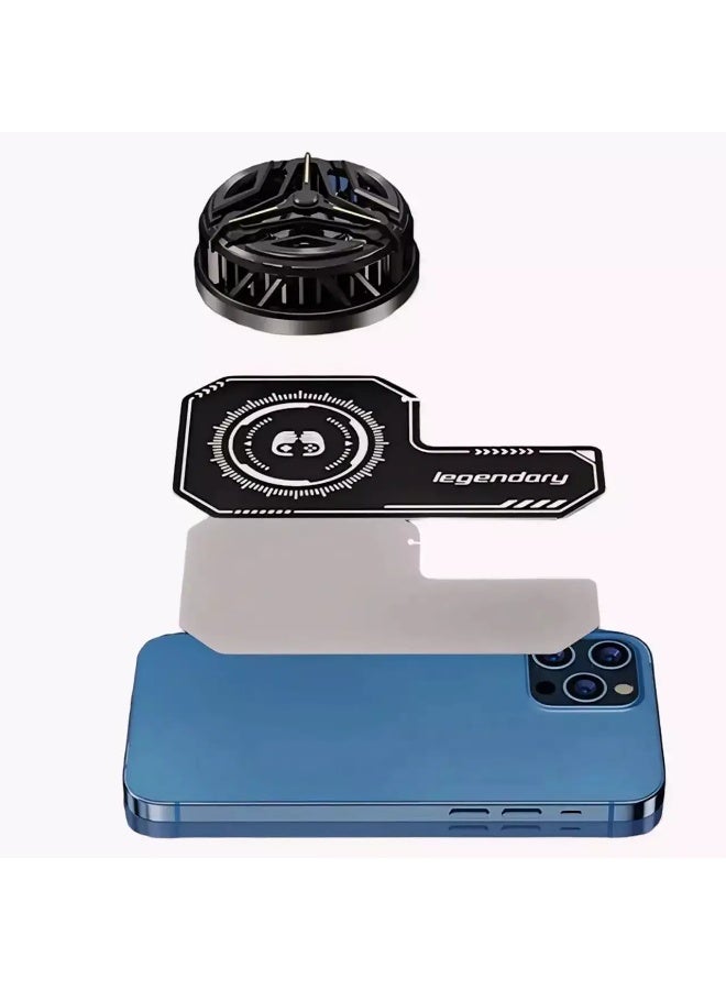 Phone Radiator Magnetic Suction Heat Dissipation Patch Pad For iPhone,Android - Universal Cell Phone Metal Cooler Pad Mobile Phone Accessories Radiator Plate Reusable - Image 4