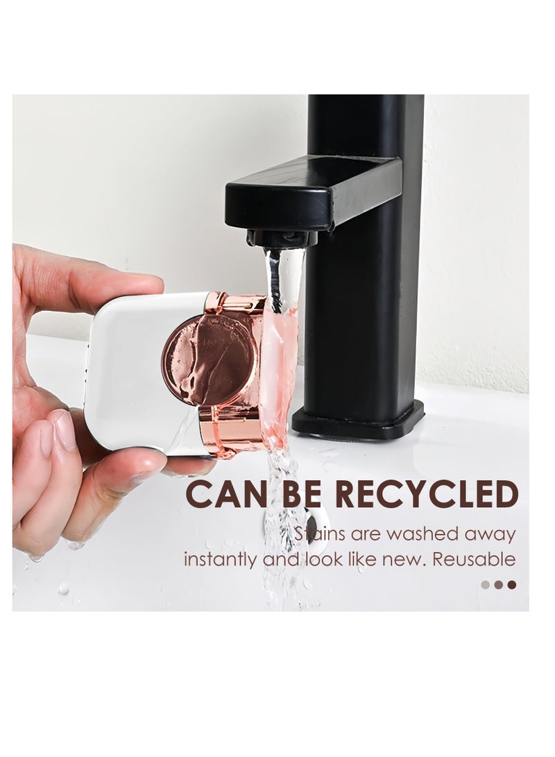 Excefore Washable and Reusable Lint Roller, Lint Roller for Pet Hair, Travel Lint Remover Brush for Pet Hair, Portable Dual Head Pet Hair Remover for Clothes, White - Image 3