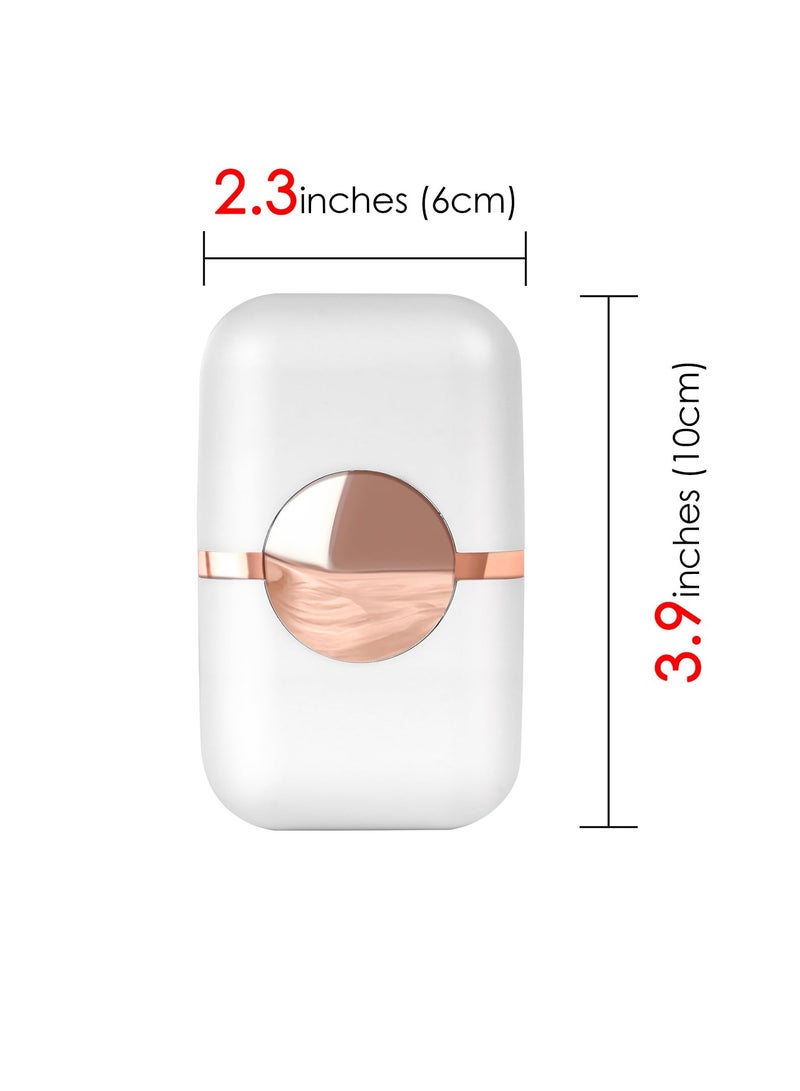 Excefore Washable and Reusable Lint Roller, Lint Roller for Pet Hair, Travel Lint Remover Brush for Pet Hair, Portable Dual Head Pet Hair Remover for Clothes, White - Image 4