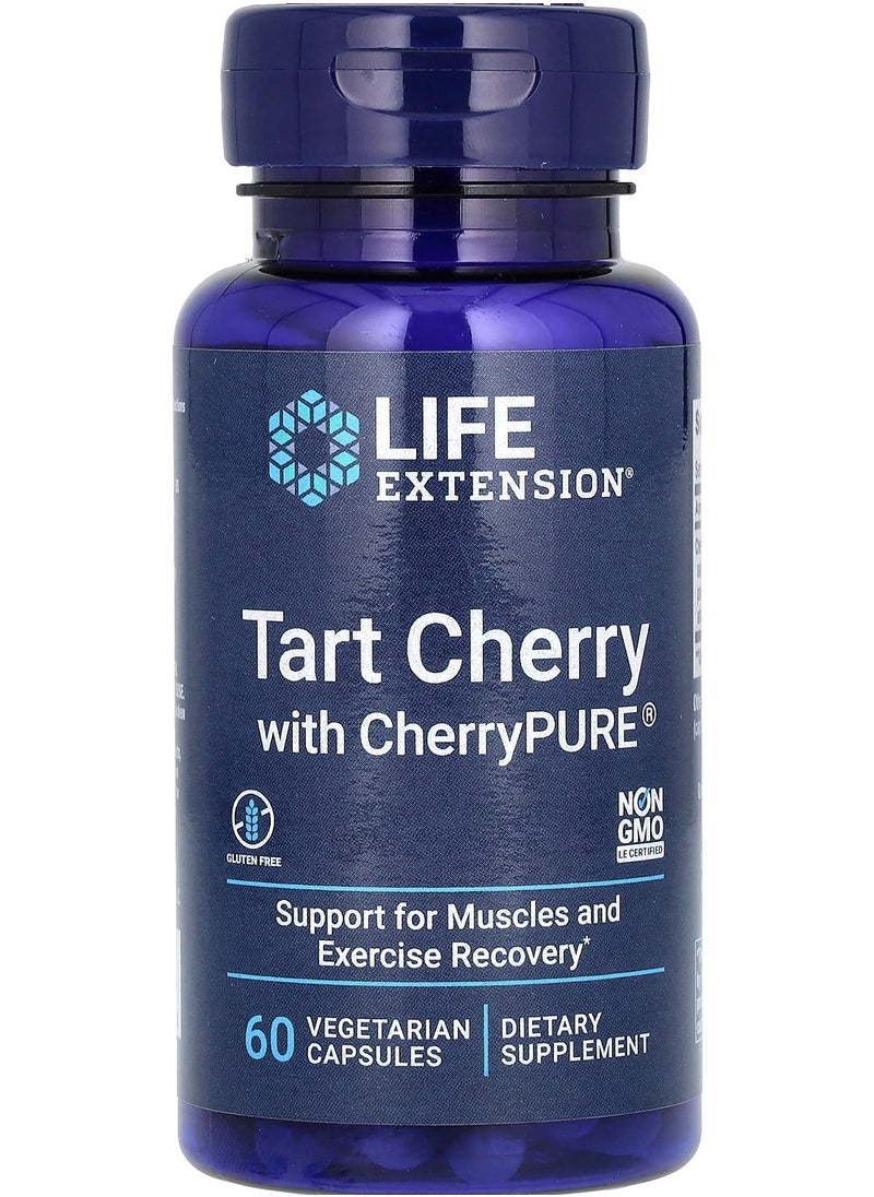 Life Extension Tart Cherry with CherryPURE, 60 Vegetarian Capsules 
