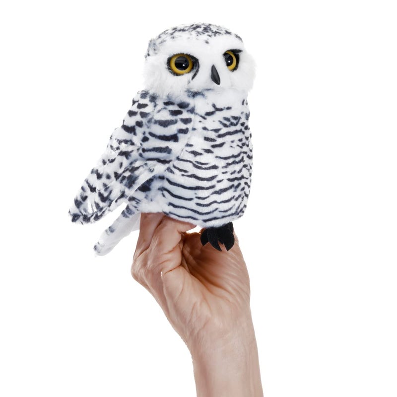 Folkmanis Small Snowy Owl Hand Puppet - Image 1