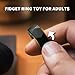 HIDEDC Lightning Fidget Ring for Anxiety Stainless Steel Fidget Slider EDC Fidget Toys for Adults Executive Desk Toy for Keep Focus Anxiety Relief Great Gadgets for Men Women Black - Image 4