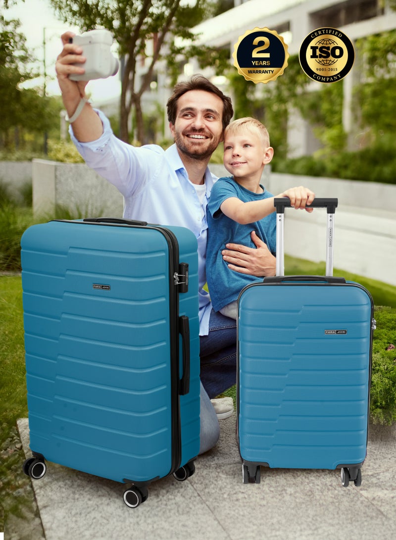 PARAJOHN Cabin Size Lightweight ABS Hardside Spinner Luggage Trolley -20 Inch | Carrying 10KG 4 Wheel Hardshell Suitcase-Blue - Image 5