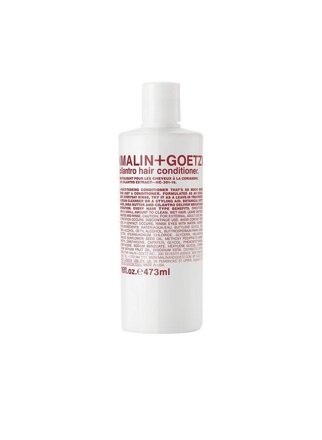MALIN + GOETZ Cilantro Conditioner 16 Fl Oz Men & Women Residuefree Scalp Treatment Vegan & Crueltyfree Tames Frizz For All Hair Types Conditions Detangles Balances Ph & Hydrates - Image 1
