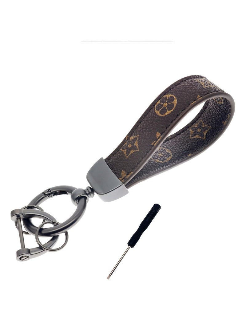 Car Keychain Key Fob Keychain Key Chain Holder, 360 Degree Rotatable - Image 1