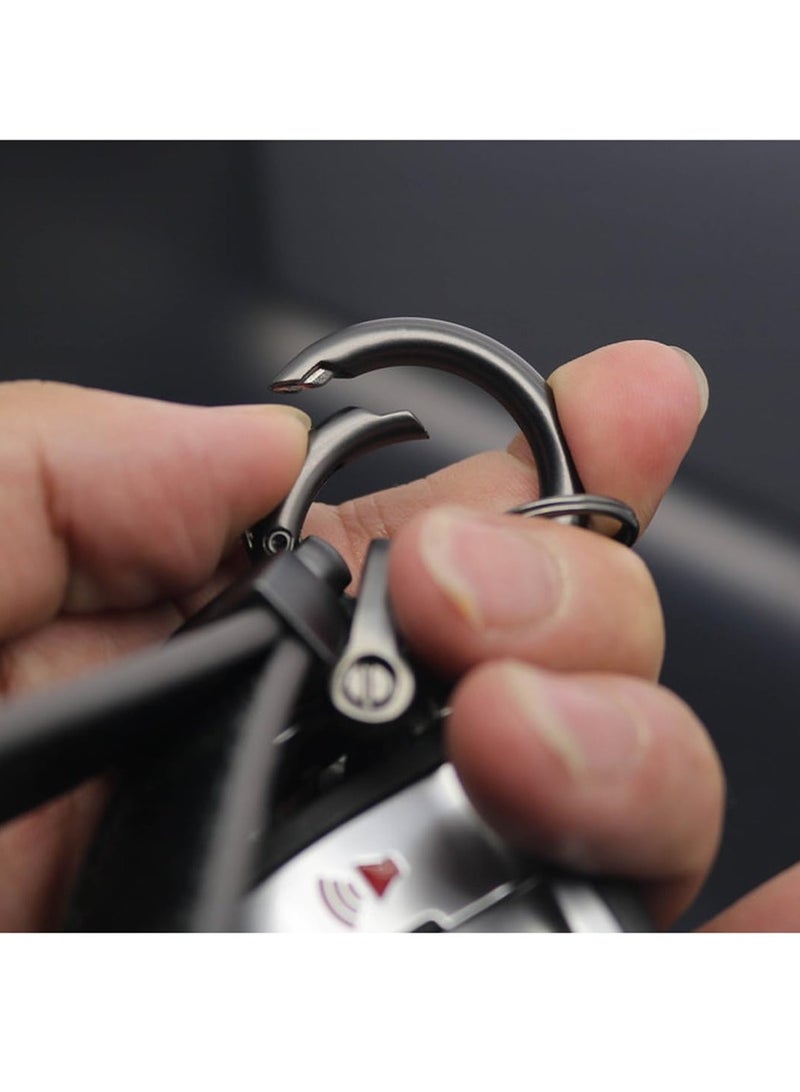 Car Keychain Key Fob Keychain Key Chain Holder, 360 Degree Rotatable - Image 2