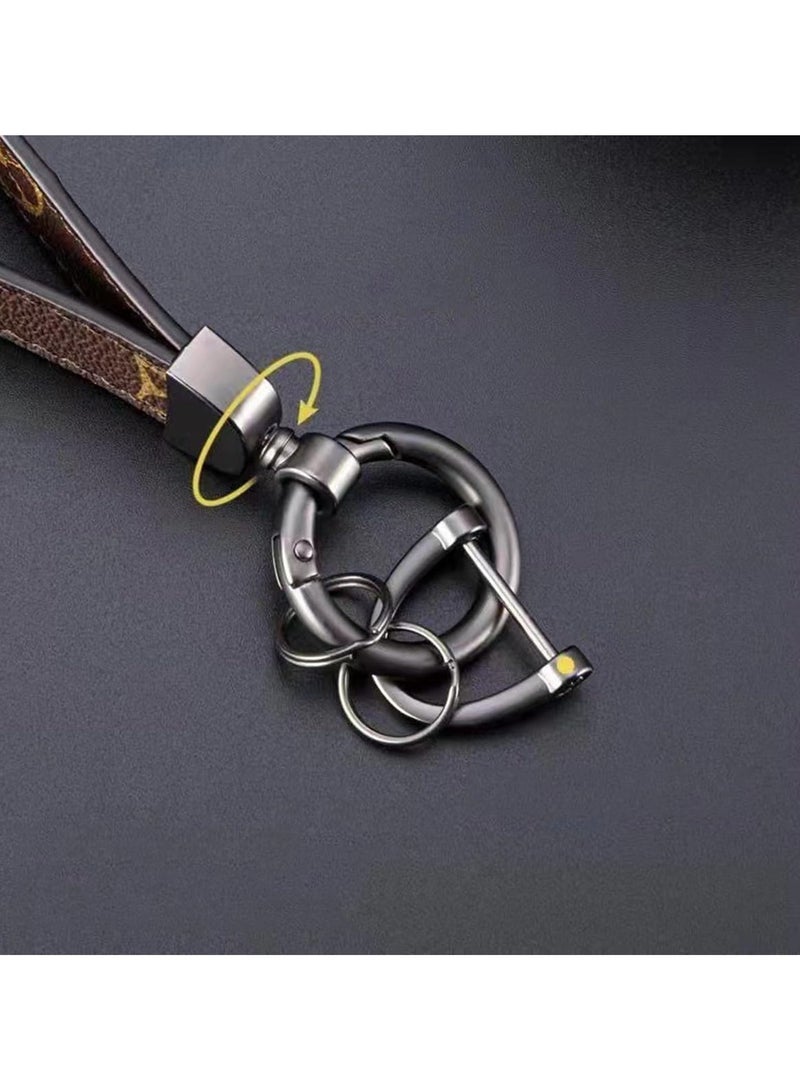 Car Keychain Key Fob Keychain Key Chain Holder, 360 Degree Rotatable - Image 4