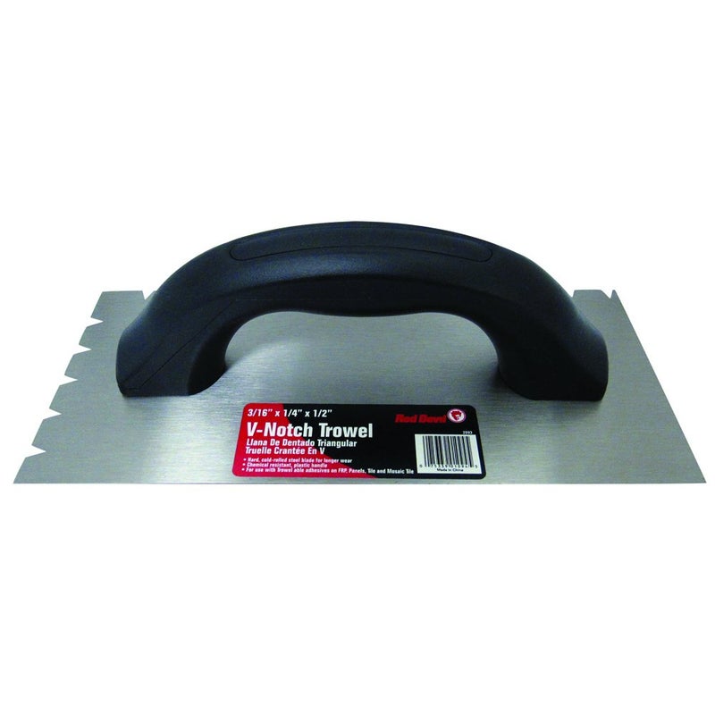 Red Devil 2093 316 inch x 14 inch x 12 inch V Notch Trowel