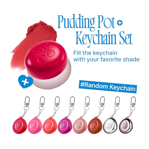 fwee Blurry Pudding Pot + Keychain SET | Airbrushed Blush & Lip, Buildable Pigment, Long-lasting, Lightweight, Easy to Blend, Natural Soft Matte Finish Makeup – Seventeen (Sunny Coral) | 0.17 oz - Image 2