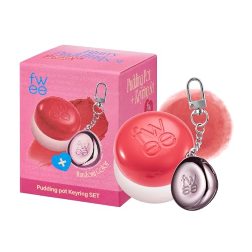 fwee Blurry Pudding Pot + Keychain SET | Airbrushed Blush & Lip, Buildable Pigment, Long-lasting, Lightweight, Easy to Blend, Natural Soft Matte Finish Makeup – Seventeen (Sunny Coral) | 0.17 oz - Image 1