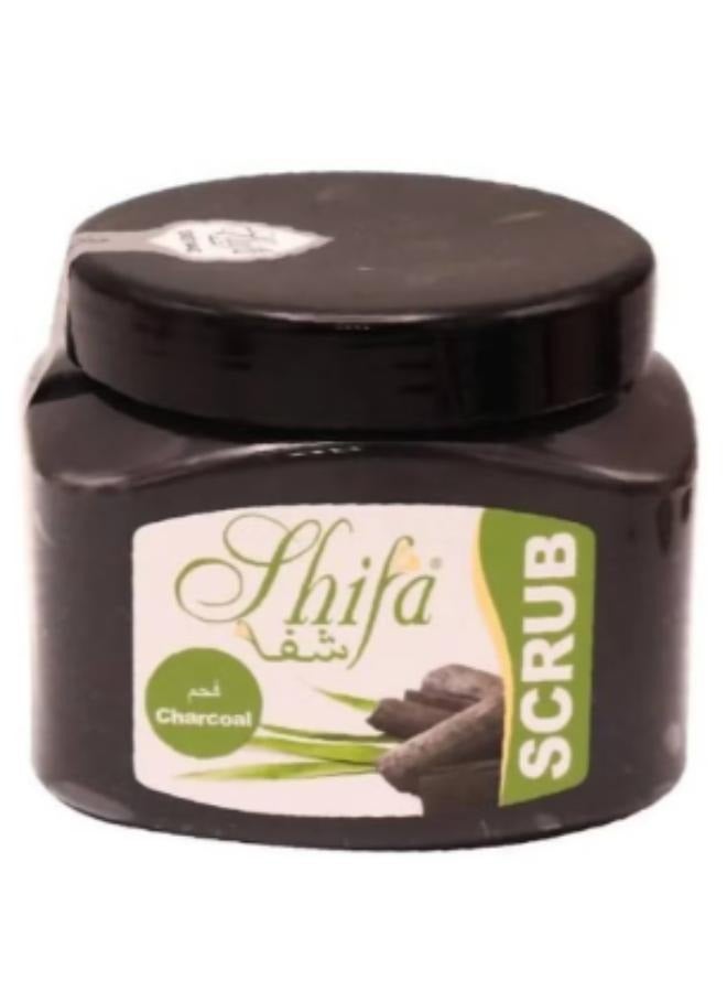 Shifa Face and Body Scrub with Charcoal Extract - 300 ml