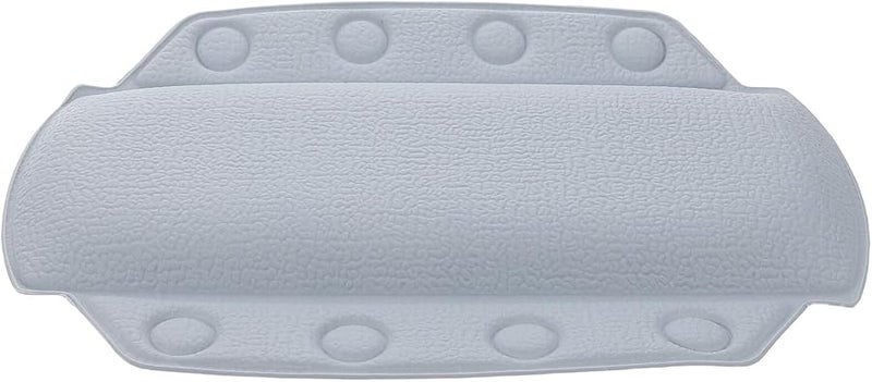 Ergonomic Bathtub Pillow with Strong Suction Cups Neck Head Support Comfortable PVC Foam Light Blue - Image 1