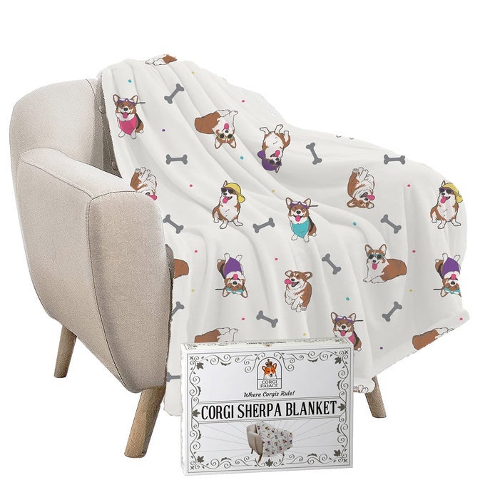 CORGI SHERPA BLANKET