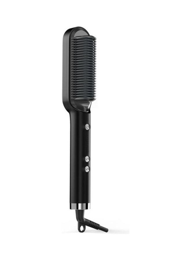 NIBEMINENT Electric Straight Hair Curler Comb Black - Image 1