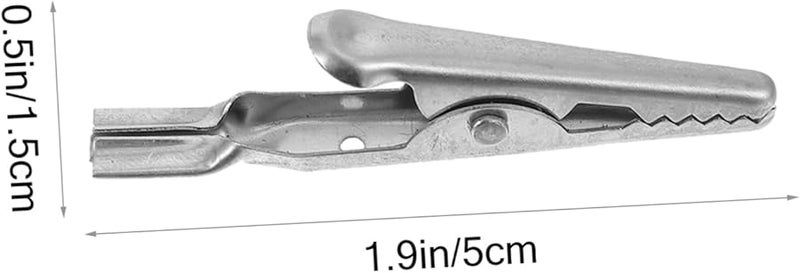 Stainless Steel Alligator Clips 10Pcs Durable Flexible Test Clamps for Temporary Wiring - Image 3