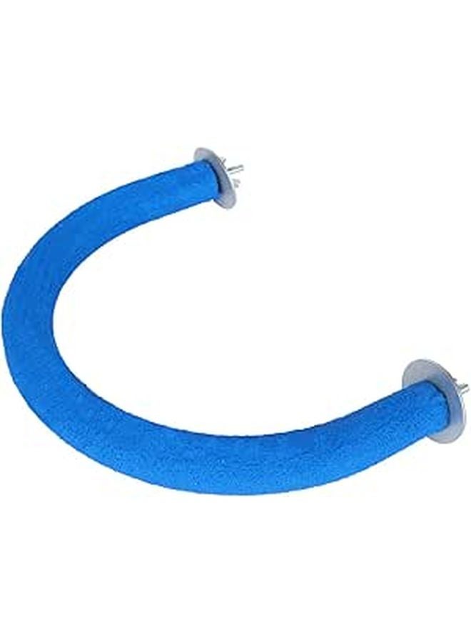 U Shaped Bird Climbing Stand Blue Color Easy Install Pet Training Activity For Parrots - Image 1