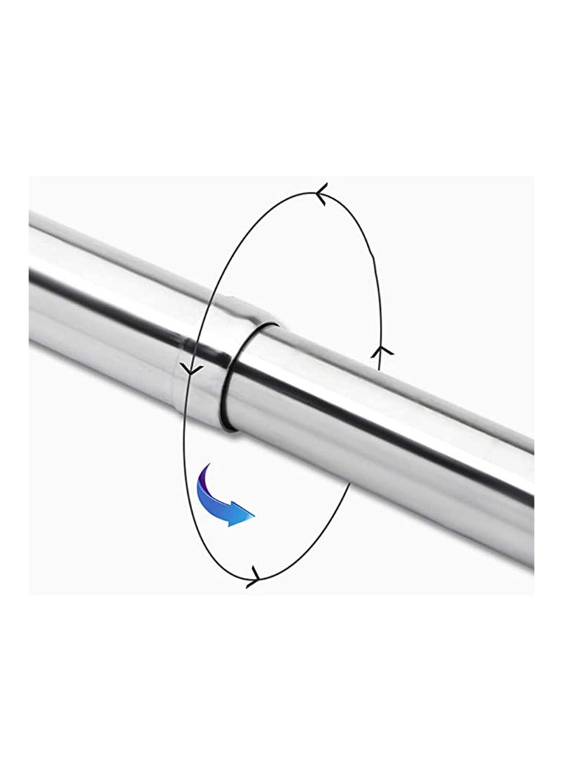 Arabest Telescopic Closet Pole 48-80 cm Stainless Steel Thickened Adjustable Wardrobe Hanging Rod for Home  - Image 3