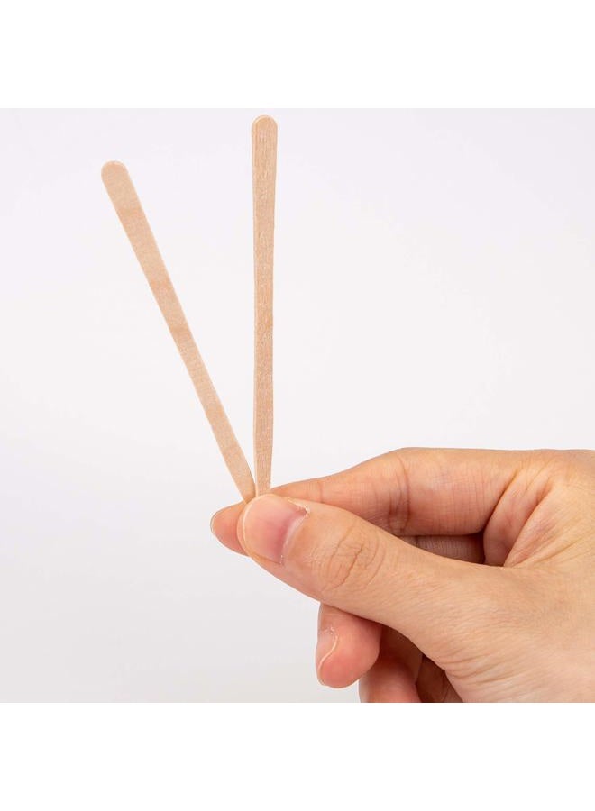 Hedume 2000 قطعة من أعواد الشمع، ملعقات خشبية لتطبيق الحرف، ملعقات شمع صغيرة لإزالة الشعر للحواجب والجسم - Image 4