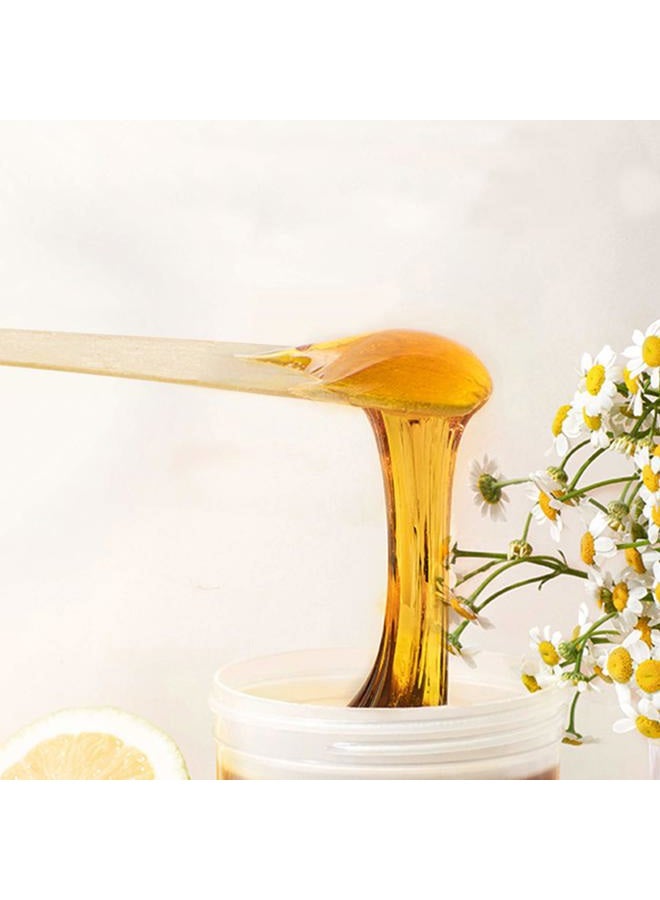 Hedume 2000 قطعة من أعواد الشمع، ملعقات خشبية لتطبيق الحرف، ملعقات شمع صغيرة لإزالة الشعر للحواجب والجسم - Image 3