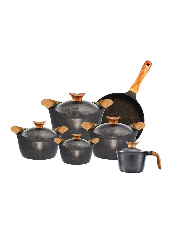 Cookware Set 11 Piece ( 4 Casserole 18-20-24-30), Fry Pan 24 Cm, Milk Pot 18 Cm - pzsku/Z1120E64E2C109BE4C84DZ/45/_/1695026018/67c84d6b-fd9a-40b2-99a5-f9b8b997b424