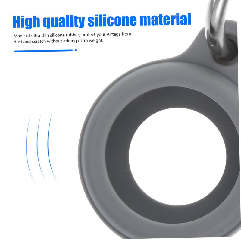 2Pcs Silicone Protective Case Cover For AirTag Tracker Discreet Holder Portable Locator Sleeve - Image 5