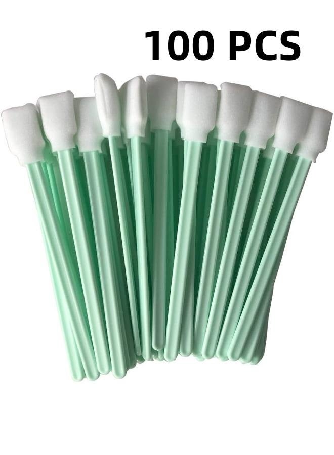 INCHOO 100pc  Square Rectangle Foam Cleaning Swab Sticks for Solvent Format Inkjet Printer Roland Optical Equipment - Image 1
